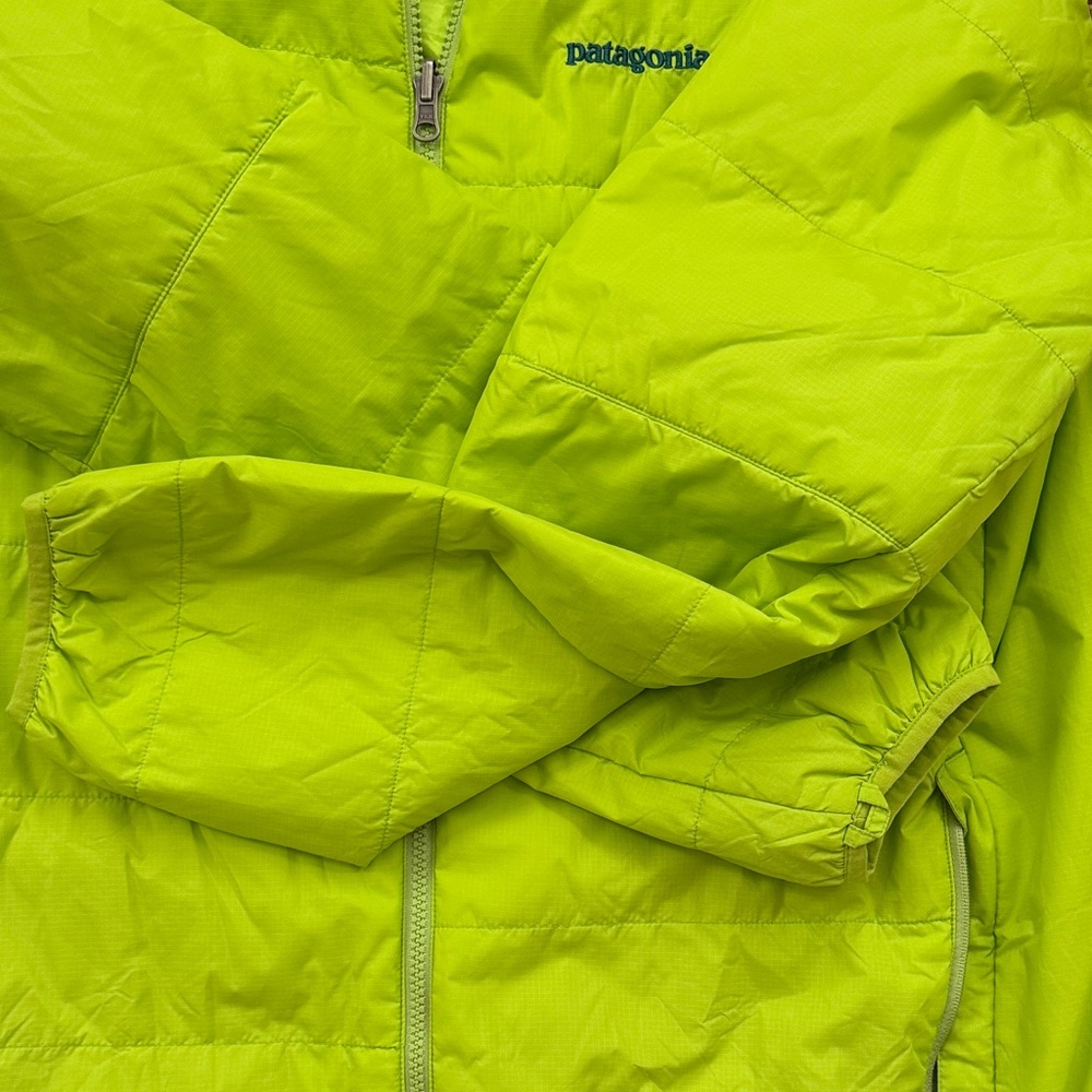 Patagonia Snowshot Jacket Large Green Full Zip Insulated Outerwear - Picture 6 of 9